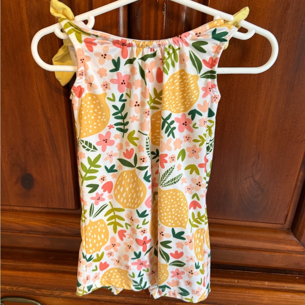 Floral and Fruit Print Dress